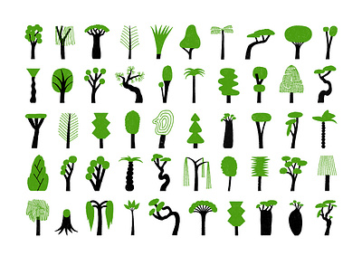 Forest abran animation branding design drawing forest graphic design illustration logo nature poster trees ui vector