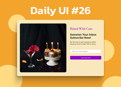 Daily UI #26 branding daily ui daily ui challenge design graphic design illustration logo subscribe screen ui ux vector