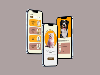 Pet Care Mobile App UI design mobile app pet app pet care pet grooming pet services petcareapp ui