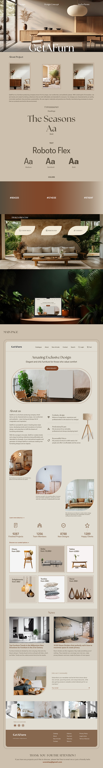 GetAFurn animation branding graphic design ui