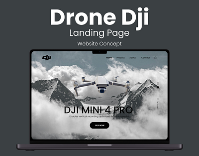 Drone Website | Landing Page Concept branding drone website figma figma website graphic design landing page concept ui web design