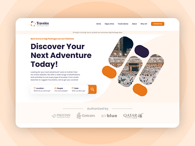 Practicing Website Design in Figma for Skill Improvement figma figma website travel website travelex website ui umrah website ux web design website
