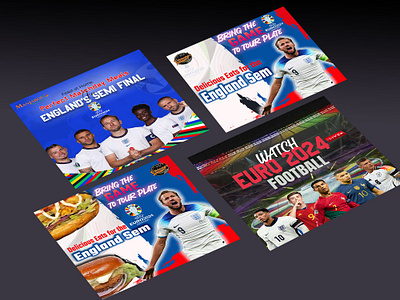 Football Match Posters banners branding graphic design posters