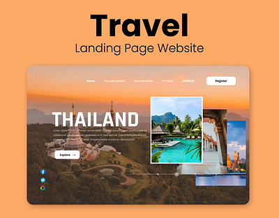 Travel Website | Landing Page Concept animation branding figma graphic design landing page concept travel webiste ui ux web design