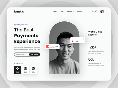 Practicing Website Design in Figma for Skill Improvement bank website banks figma online banking payment website ui ux web design website