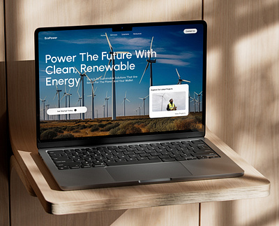 Ecopower solutions landing page animation branding design dribbble graphic design homepage landingpage logo motion graphics shot ui webdesign