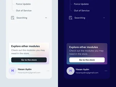 Navigation Menu - Light Dark admin panel b2b dashboard menu navigation menu panel saas saas designer sidebar