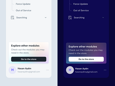 Navigation Menu - Light Dark admin panel b2b dashboard menu navigation menu panel saas saas designer sidebar