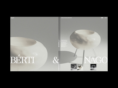 Bérti & Nago branding ecommerce furniture minimal online store swiss typography ui web