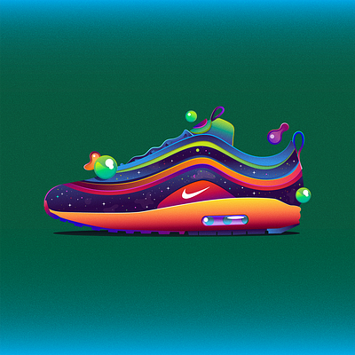 SNKRS #2 Nike Air Max 97 branding design graphic design icon iconography icons illustration nike sneakers streetwear vector