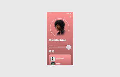 Daily UI #009 -Prompt: Music Player dailyui