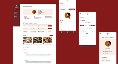 Chef Link Mockup Design design mockup ui