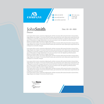 Modern Professional Letterhead Templates & Design Services corporate letterhead designs