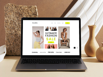 ELARA - an E-commerce Website figma gym ui ui ux user experience visual design website