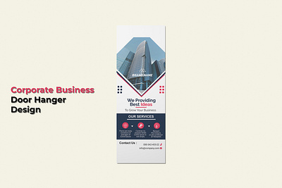 Corporate Door Hanger Design advertise branding business card corporate creative design dl flyer door fliers graphic design hanger illustrator modern new