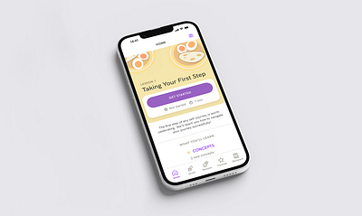 Achieving Health Goals UI app branding design figma food health illustration interface lession logo product purple ui uidesign uiux ux