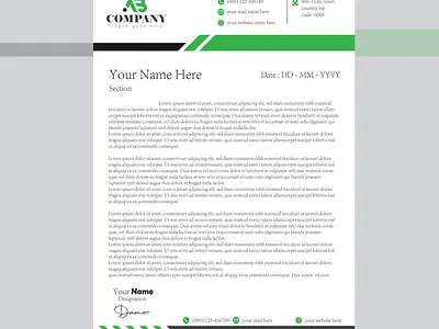 Sophisticated Professional Letterhead Templates & Custom Design modern business correspondence