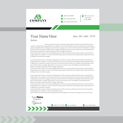 Sophisticated Professional Letterhead Templates & Custom Design modern business correspondence