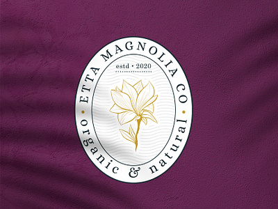 Logo & ID concept for Etta Magnolia Co. Organic & Natural Flower badge badge design brand designer brand identity branding flower flower logo flower shop graphic design graphic designer logo designer logo identity logo maker logos magnolia magnolia logo tulip vintage logo visual identity