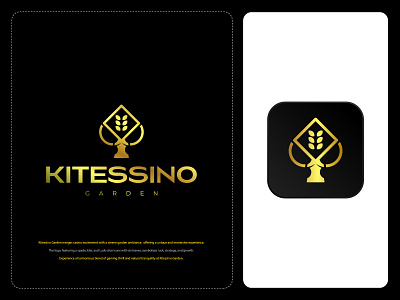 Kitessino Garden Logo, Casino Logo, Casino App best logo designer brand identity branding card game logo casino app casino game logo casino logo casino logo design creative logo icon logo logo design logodesigner logos logotype mark minimalist logo modern logo monogram symbol