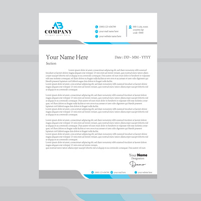 Polished Professional Letterhead Templates & Custom Design Optio