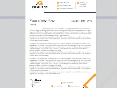 Premium Professional Letterhead Templates & Custom Design Servic