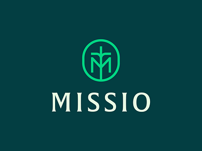 Missio Logo Design badge bible book logo brand viusal identity branding christian logo church logo college community cross logo elegant logo learning letter logo m logo minimal monogram nature school