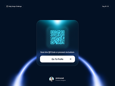 QR Scan Card 🔮 ai ar barcode barcode scan card component free glow glow effect kit qr qr code qr scan scan scanner smart ui ux vr widget