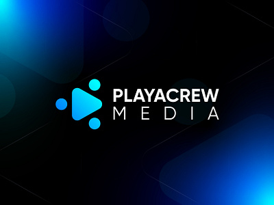 Playacrew Media - Logo Design Project agency branding business clean community company creative crew digital group logo mark marketing media member modern pictorial play simple team