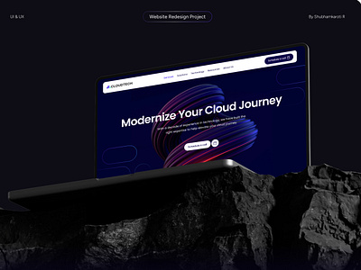 Website Redesign Project / Live on Behance blogs branding case study cloud corporate dark theme figma framer micro interaction neo pop redesign rewamp services style guide typography ui kit ui ux web design webflow website redesign