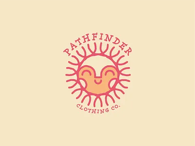 Sun branding face graphic design ill illustration logo rays rough sun t shirt texture vector