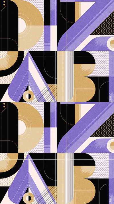 Abstract Geometric Name Pattern abstract color darren brown design geometric graphic design illustration illustrator motion graphics pattern texture