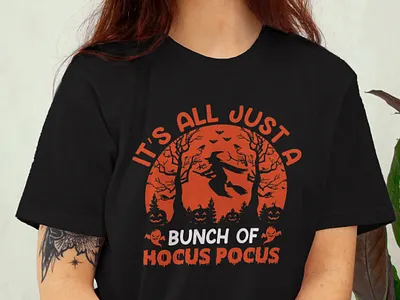 Nurse by day witch by night || Halloween t-shirt design boo branding clothing design free mockup graphic design halloween halloween shirt house illustration logo print pumpkine scary shirt t shirt design ui witche