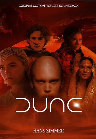 Dune - Movie Poster adobe movie movie poster photoshop poster promotional poster social media poster