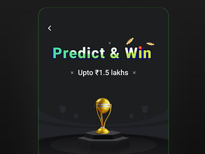 Predict & Win cashback coupons cricket cricket game figma getrewarded mobikwik mobikwikblue predict win product design rewards ui ux