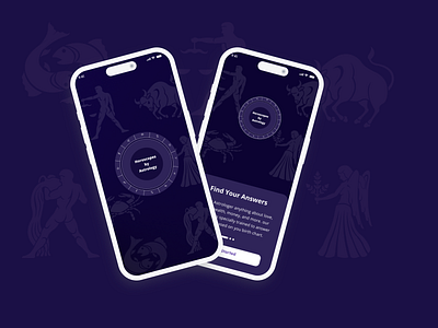 UI/UX design for a horoscopes animation appdesign branding design graphic design horoscopes illustration mobileapp strology app ui ux website