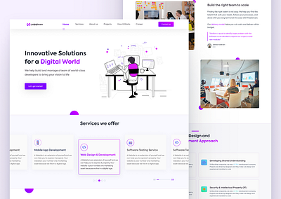 Digital Agency Website Design agency design figma gradient design landing page new trending ui uiux uiux design uiux designer ux webdesign website design