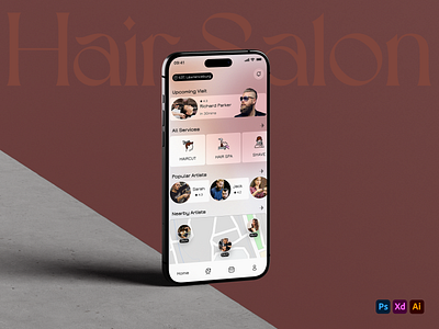 Discover Our New Hair Salon App Interface 📲 android app concept app design barber barber app barber shop app hair cut hair cut app hair salon hair stylist hairdresser app hairstyle ios mobile app mobile ui salon salon app salon app design ui ux