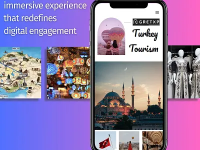 Tourism website designs with Virtual tours 3d animation design metverse sci fi ui vr