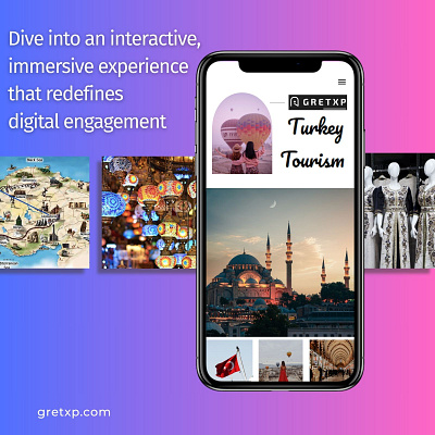 Tourism website designs with Virtual tours 3d animation design metverse sci fi ui vr