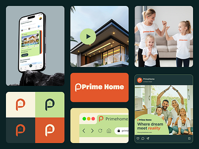 Prime Home Real Estate Agency Branding agency booking branding co orporate color palate family figma hero section logo mobile apps mobile responsive property real estate safe home ui user experience user interface ux web apps web design