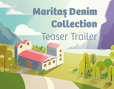 Maritaş Denim Terra Colle animation branding cartoon character colle design flat graphic design illustration logo motion graphics terra