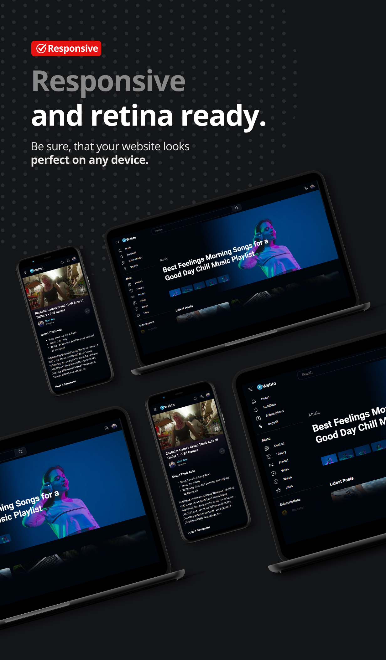 Example of Blogger Template Design Website