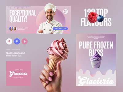 Glacieria - Consumer Branding agency brand brand guidelines brand identity brand sign branding business graphic design halo halo lab identity logo logo design logo designer logotype marketing packaging smm startup visual identity