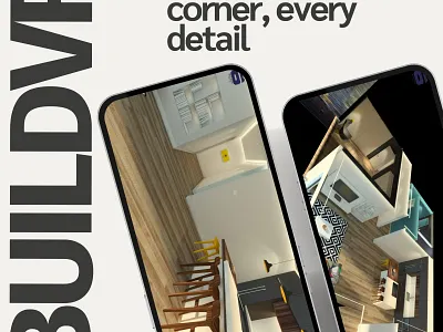 Interior showcase with VR Tours 3d animation branding design metverse sci fi vr website development