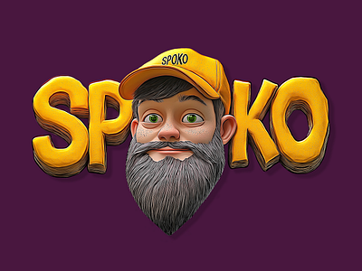 Spoko Head cool graffiti illustration lettering