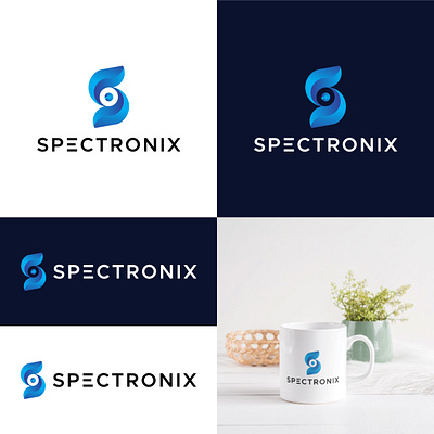 Spectronix (Software House) Logo Design 3d 3d logo 3d logo effect branding design graphic design letter s logo logo logo design logo p s logo software house spectronix spectronix logo typography ui ux vector wordmark logo