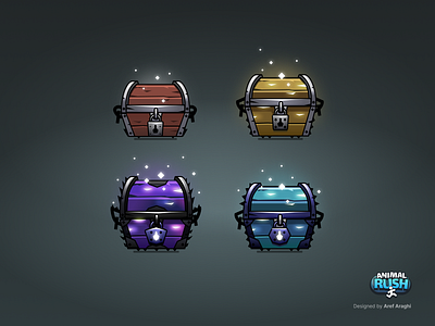 Game asset: Animal Rush animal rush asset chest chests game game asset