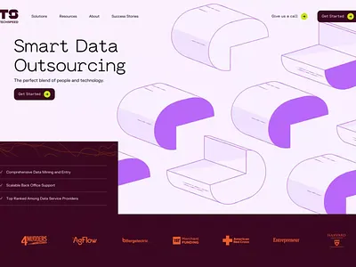 Tech landing page hitech landing pade ui ux wedbsite design