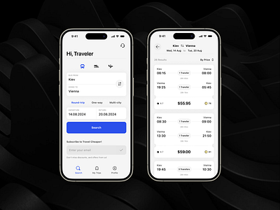 InfoBus App Redesign app bus departure design flight mobile polodashvili search tato ticket train trip ui ux